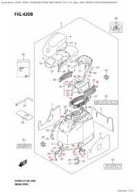 420B - Engine Cover (Df350A,Df350Amd) (420B -   () (Df350A, Df350Amd))
