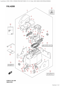 420B - Engine Cover (Df350A,Df350Amd) (420B -   () (Df350A, Df350Amd))
