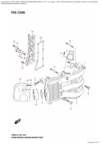 124A  -  Intake  Manifold  /  Silencer  /  Exhaust Cover (Df40A, (124A -   /  /    (Df40A,)