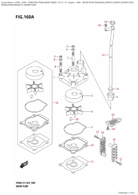 160A - Water Pump ((Df40Aqh,Df40Ath,Df50Ath,Df60Ath):E01, (160A -   ( (Df40Aqh, Df40Ath, Df50Ath, Df60Ath) : E01,)