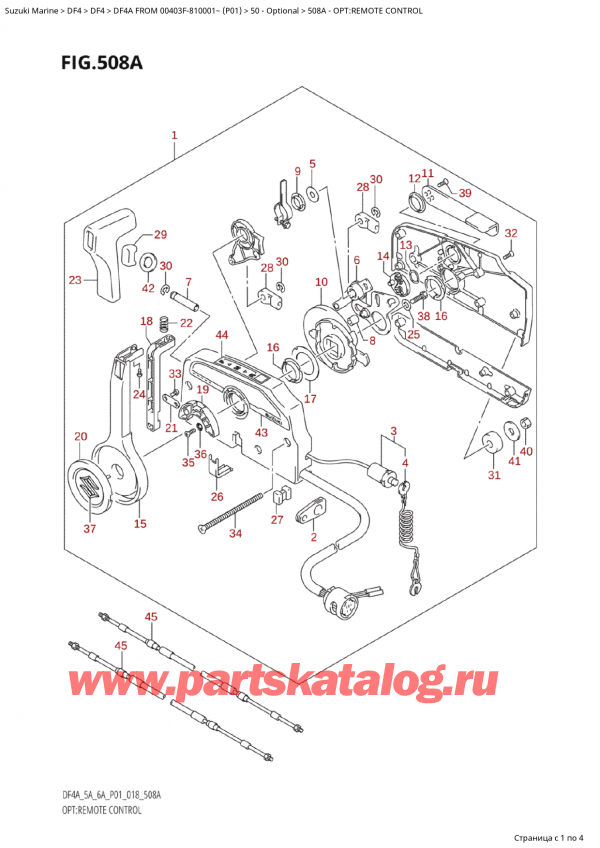  ,   , Suzuki Suzuki DF4A S / L FROM  00403F-810001~ (P01 018), :  