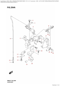 204A  -  Clutch  Shaft  (Df40A,Df40Aqh,Df40Ath,Df40Ast, (204A -   (Df40A, Df40Aqh, Df40Ath, Df40Ast,)