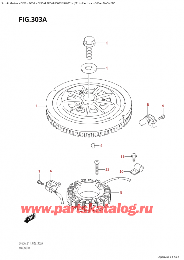  ,  , Suzuki Suzuki DF50A TS / TL FROM 05003F-340001~ (E11) - 2023, Magneto