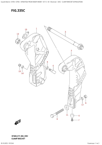 335C  -  Clamp  Bracket  (Df40A,Df50A) (335C -   (Df40A, Df50A))