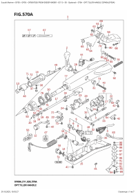570A  -  Opt:tiller  Handle  (Df40A,Df50A) (570A - :  (Df40A, Df50A))