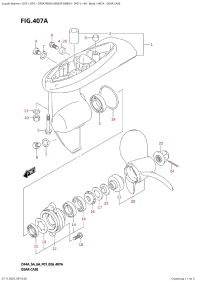 407A  -  Gear  Case (407A - ������ ������� �������)