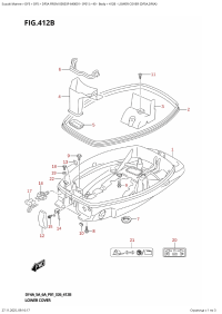 412B  -  Lower  Cover  (Df5A,Df6A) (412B - ������ ����� ������� (Df5A, Df6A))