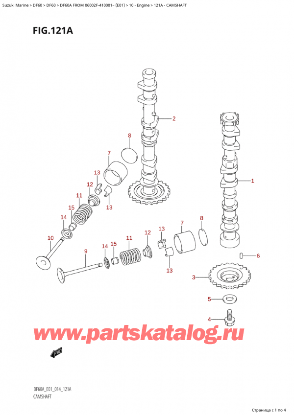 ,    ,  Suzuki DF60A TS / TL FROM 06002F-410001~  (E01) - 2014  2014 ,  