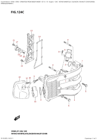 124C  -  Intake  Manifold  /  Silencer  /  Exhaust Cover (Df60A, (124C -   /  /    (Df60A,)