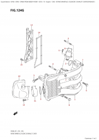124G - Intake Manifold  /  Silencer / Exhaust  Cover  (Df60A:e01) (124G -   /  /    (Df60A: e01))