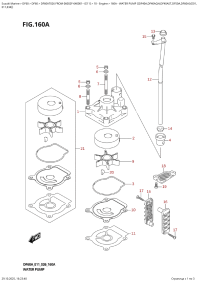 160A  -  Water  Pump  ((Df40A,Df40Aqh,Df40Ast,Df50A,Df60A):(E01, (160A -   ( (Df40A, Df40Aqh, Df40Ast, Df50A, Df60A) : (E01,)