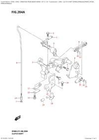 204A  -  Clutch  Shaft  (Df40A,Df40Aqh,Df40Ast,Df50A, (204A -   (Df40A, Df40Aqh, Df40Ast, Df50A,)