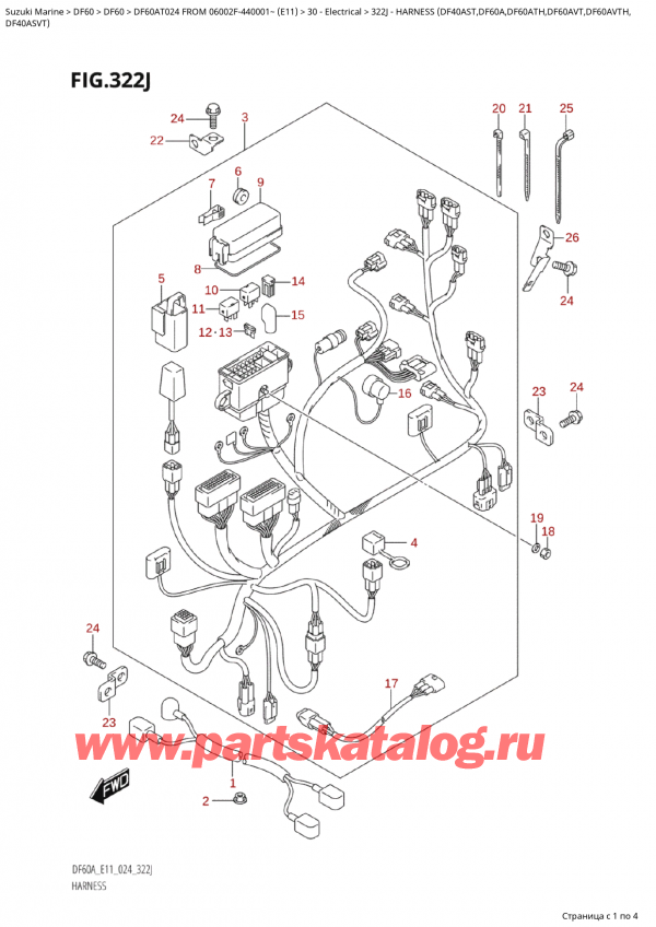  ,   ,  Suzuki DF60A TS / TL FROM 06002F-440001~  (E11 024),   (Df40Ast, Df60A, Df60Ath, Df60Avt, Df60Avth,