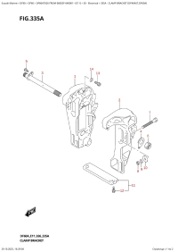 335A  -  Clamp  Bracket  (Df40Ast,Df60A) (335A -   (Df40Ast, Df60A))