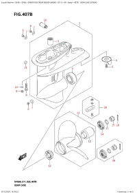 407B  -  Gear  Case  (Df60A) (407B -    (Df60A))