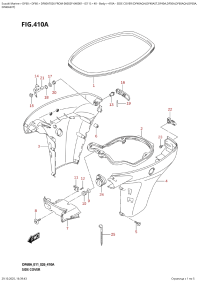 410A  -  Side  Cover  (Df40Aqh,Df40Ast,Df40A,Df50A,Df60Aqh,Df60A, (410A -   (Df40Aqh, Df40Ast, Df40A, Df50A, Df60Aqh, Df60A,)