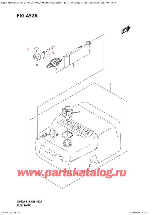  ,  , Suzuki DF60A TS / TL FROM 06002F-640001~ (E11  026),   (E01, E34, E11, E40)
