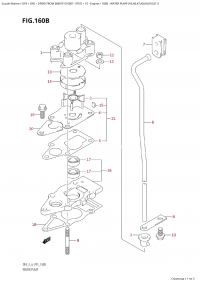 160B - Water Pump (K5,K6,K7,K8,K9,K10,011) (160B -   (K5, K6, K7, K8, K9, K10, 011))