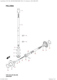 230A  -  Drive  Shaft (230A - ������ ���� ��������)