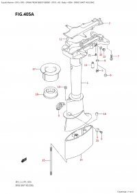 405A - Drive Shaft Housing (405A -   )