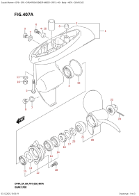 407A  -  Gear  Case (407A - ������ ������� �������)