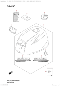 420C  -  Engine  Cover  (Df6A) (420C - ������ ��������� (�����) (Df6A))