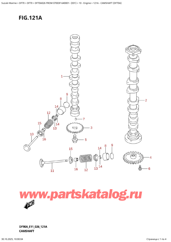 ,    , Suzuki DF70A TS / TL FROM 07003F-640001~ (E01 026),   (Df70A)