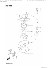 160B  -  Water  Pump  (X-Transom:(Df70A,Df70Ath,Df80A):E01, (160B -   (X-Transom: (Df70A, Df70Ath, Df80A) : E01,)