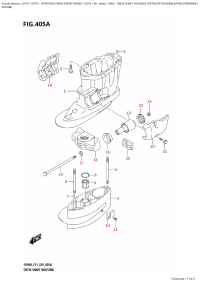 405A  -  Drive  Shaft  Housing  (Df70A,Df75A,Df80A,Df90A,Df90Awqh, (405A -    (Df70A, Df75A, Df80A, Df90A, Df90Awqh,)