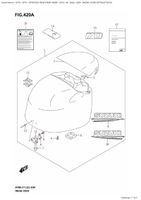 420A - Engine Cover (Df70A,Df70Ath) (420A -   () (Df70A, Df70Ath))