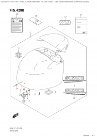 420B - Engine Cover ((Df70A,Df70Ath):(021,022,023)) (420B -   () ( (Df70A, Df70Ath) : (021, 022, 023) ))