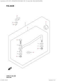 442B  -  Drag  Link  (Df70A,Df90A) (442B -   (Df70A, Df90A))