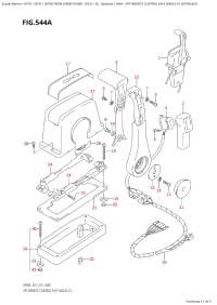 544A - Opt:remote Control Assy Single (1) (Df70A:e01) (544A -    ,  (1) (Df70A: e01))