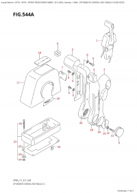 544A  -  Opt:remote Control Assy Single  (1)  (544A -    ,  (1))