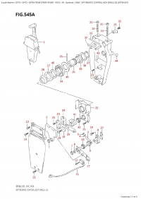 545A - Opt:remote Control Assy Single (2)  (Df70A:e01) (545A -    ,  (2) (Df70A: e01))