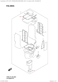 585A  -  Opt:gasket  Set (585A - :  )