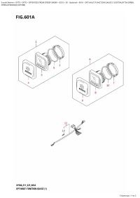 601A  -  Opt:multi  Function  Gauge  (1)  (Df70A,Df75A,Df80A, (601A - : multi Function Gauge (1) (Df70A, Df75A, Df80A,)