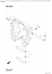 335A  -  Clamp  Bracket  (Df70A,Df70Ath,Df80A,Df90A,Df90Ath, (335A -   (Df70A, Df70Ath, Df80A, Df90A, Df90Ath,)