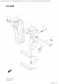 335B - Clamp Bracket  (Df70Ath,Df80A,Df90Ath) (335B -   (Df70Ath, Df80A, Df90Ath))