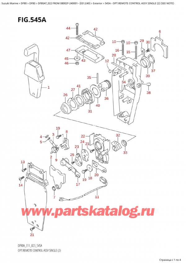  ,  , Suzuki Suzuki DF80A TS / TL FROM 08002F-240001~  (E01) - 2022,    ,  (2) (See Note)