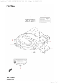 136A - Ring Gear Cover (136A - Крышка механизма маховика)
