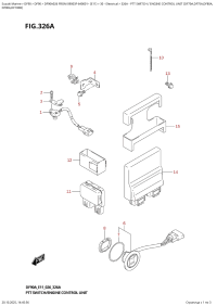 326A  -  Ptt  Switch  /  Engine  Control  Unit  (Df70A,Df75A,Df80A, (326A - ������������� ������������ / ���� ���������� ���������� (Df70A, Df75A, Df80A,)