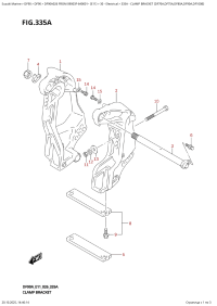 335A  -  Clamp  Bracket  (Df70A,Df75A,Df80A,Df90A,Df100B) (335A - ��������� ������ (Df70A, Df75A, Df80A, Df90A, Df100B))