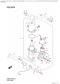 337A - Trim Cylinder (Df70A,Df70Ath,Df80A,Df90A,Df90Ath, (337A - Цилиндр трима (Df70A, Df70Ath, Df80A, Df90A, Df90Ath,)