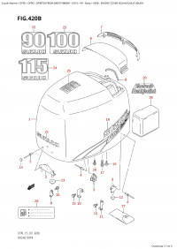 420B - Engine Cover (K3,K4,K5,K6,K7,K8,K9) (420B -   () (K3, K4, K5, K6, K7, K8, K9))