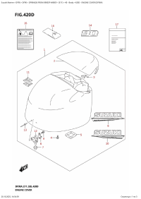 420D  -  Engine  Cover  (Df90A) (420D - ������ ��������� (�����) (Df90A))