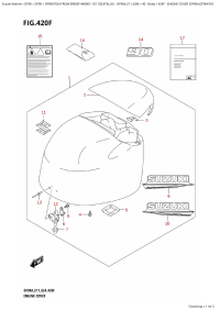 420F - Engine Cover (Df90A,Df90Ath) (420F -   () (Df90A, Df90Ath))