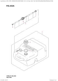 432A  -  Fuel  Tank  (Df70A,Df80A,Df90A,Df90Awqh,Df100B) (432A - ��������� ��� (Df70A, Df80A, Df90A, Df90Awqh, Df100B))