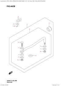 442B  -  Drag  Link  (Df70A,Df90A) (442B - ������������� ���� (Df70A, Df90A))