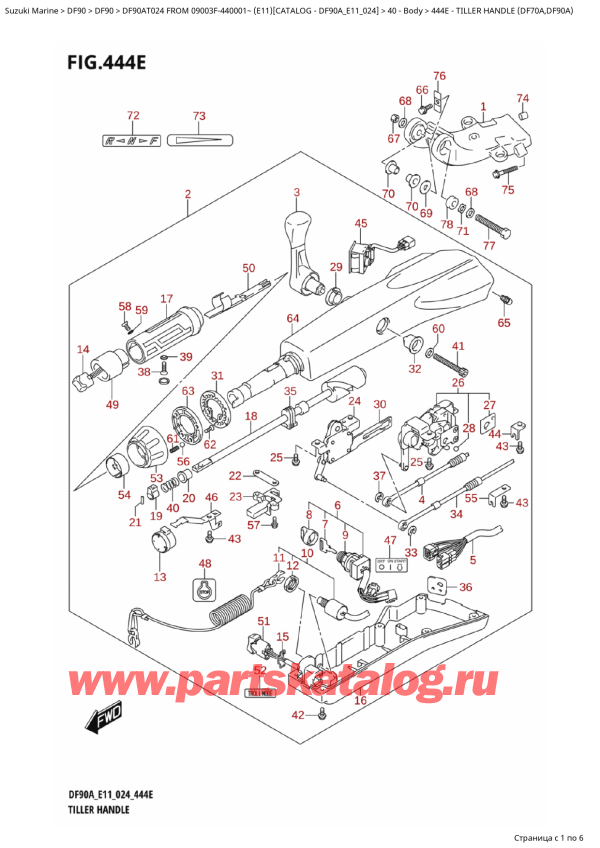  ,    , Suzuki DF90A TL / TX FROM 09003F-440001~  (E11 024)  2024 ,  (Df70A, Df90A)